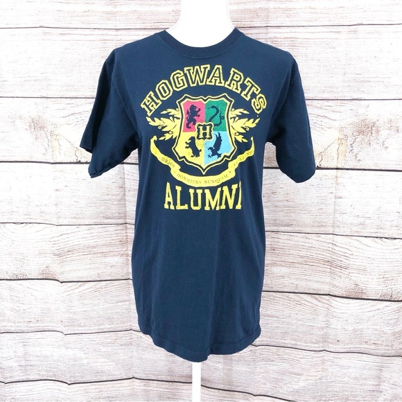 Universal Studios Wizarding World Blue Hogwarts Alumni Short Sleeve Tee Size XL - Picture 9 of 9